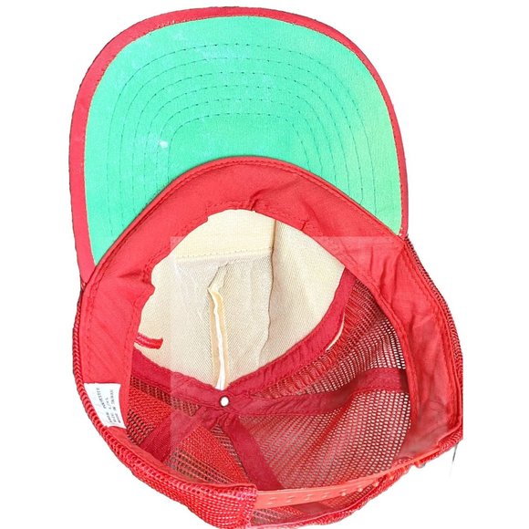 Vintage Halifax Canada Trucker Hat Cap Adjustable Snapback Red White - Picture 4 of 6